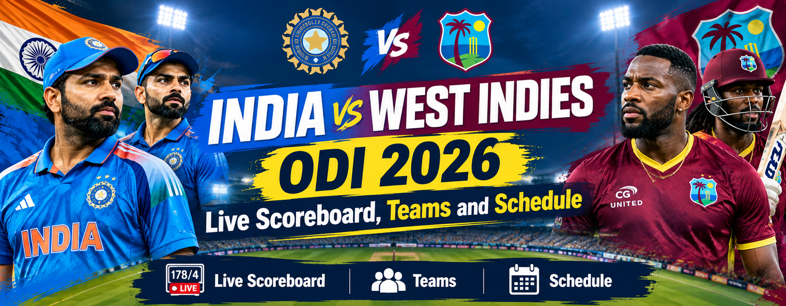 India vs West Indies ODI