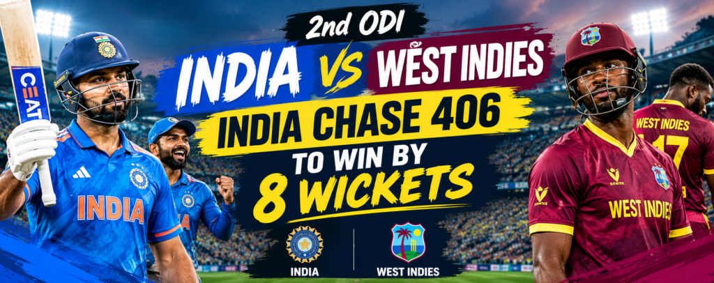 India vs West Indies 2nd ODI